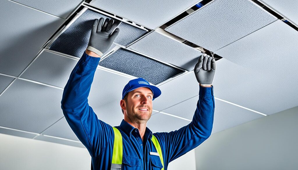 Acoustic Ceiling Installation