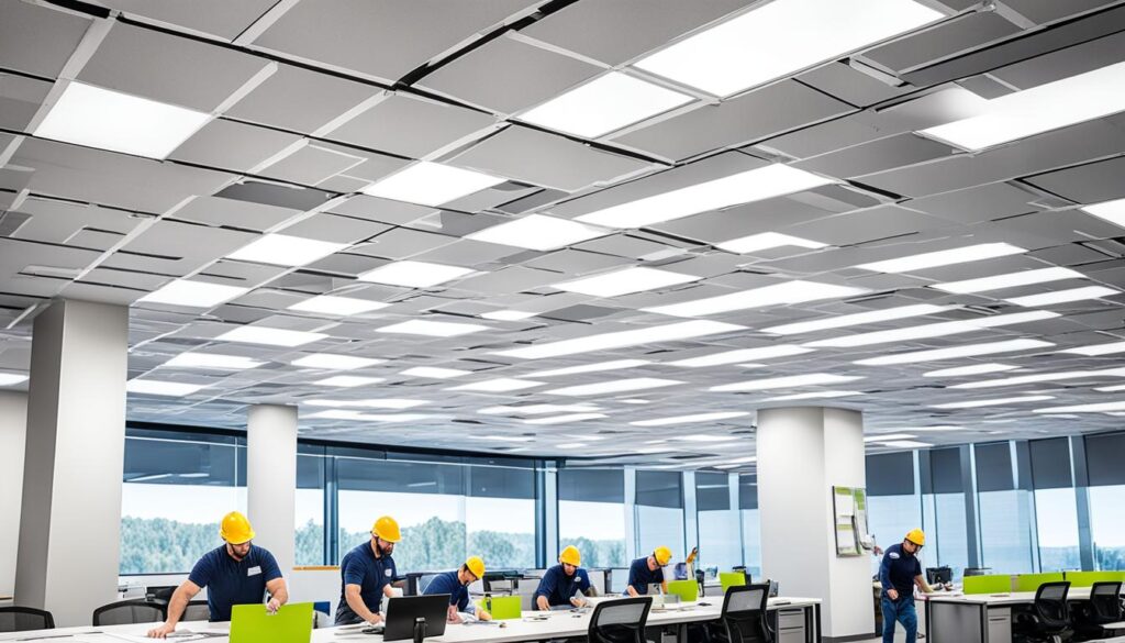 Installation of Acoustic Ceiling Tiles