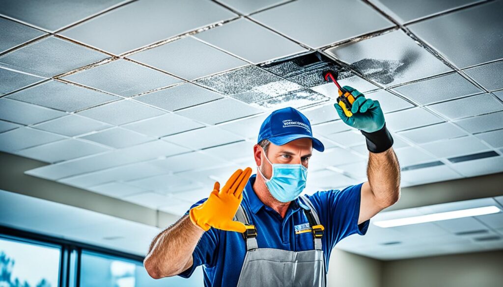 Professional acoustic ceiling maintenance