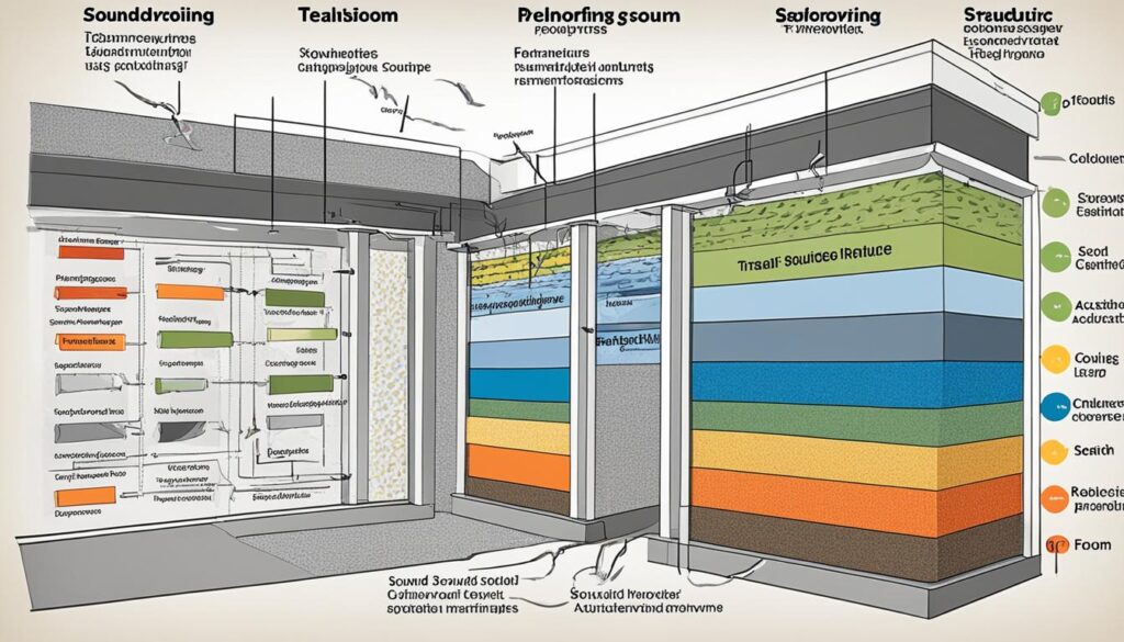 Soundproofing Techniques Diagram